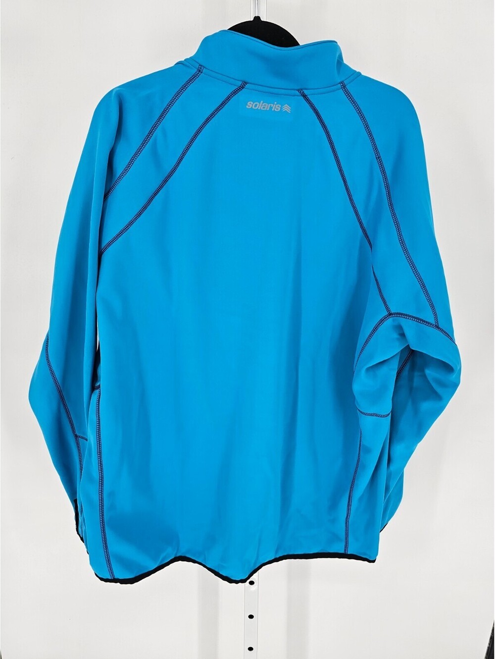 Solaris Mens Sz XXL Full Zip Up Softshell Performance Jacket Electric Blue - Picture 4 of 4